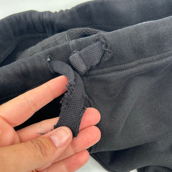 Frank & Eileen Catherine Favorite Sweatpants Fleece Cropped Wide Leg XS Black - Picture 7 of 10